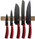 BerlingerHaus Set de couteaux avec support magnétique, 6 pièces, Burgundy Metallic Line