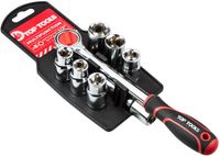 Top Tools - 8-delige Dopsleutelset - Chroom-vanadiumstaal