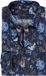 OLYMP Luxor modern fit chemise - dobby - marine blauw dessin - Strijkvrij - Col: 44