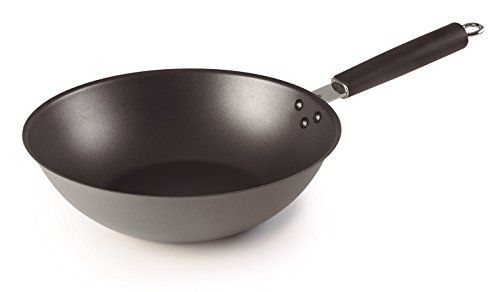 Lacor ANTIAANBAKLAAG STALEN WOK D.28 CM