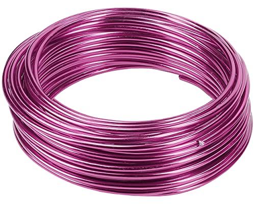 mumbi 31587 10 m knutseldraad 3 mm roze, aluminium