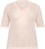 KAFFE CURVE KAFFE Vrouwentrui Curve Loura Ronde Hals Korte Mouw Polyester Lotus Melange M