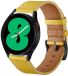 By Qubix Qubix - Leren Smartwatch Bandje voor Garmin Venu 4 (45mm) - 22mm - Geel