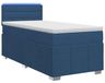 vidaXL Boxspringbed met matras en hoofdeinde, blauw, 100 x 200 cm, stof
