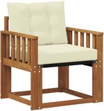 vidaXL Buitensofa Massief Acacia Hout Natuurlijk en Crème