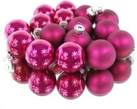 Decoris Kaemingk B.V. Kerstballen glas d3,5 cm pink 16 st