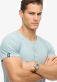 Superdry - The Merchant Store - Grandad-top met korte mouwen - Heren - Tops