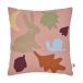 Ferm Living Lunden coussin Rose-multi, 30x30 cm