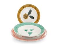 H&H Servizio Tavola 18 Pezzi Soft Bloom in porcellana