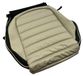 Volkswagen VW Scirocco 3 stoelbekleding, bestuurdersstoel, links, leder, beige (cornsilk), zwart