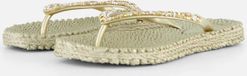Ilse Jacobsen Slippers met grove glitter CHEERFUL03G - 780 Platin