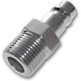 Lem Select – Raccord Rapide Mâle 1/4" Gaz – Acier Chromé – Lot De 2 – Utilisation Air Comprimé – Raccord Pour Compresseur