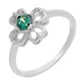 Orphelia Damen 925 Zilver Brillantschliff Zirkonia