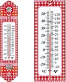 TFA metalen thermometer alpen 29 cm rood voor binnen en buiten