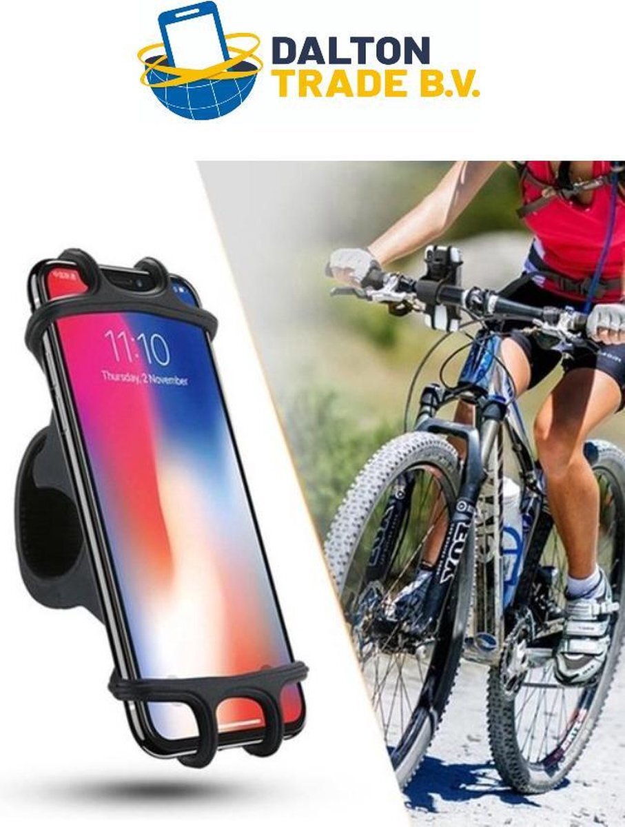 Accessoireswereld Telefoonhouder Fiets - Smartphone Bike Holder - Zwart