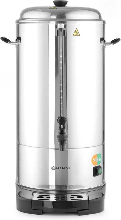 Hendi Koffiemachine Horeca - Dubbelwandig - 6 Liter - RVS