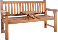 CLP Orlando Tuinbank - Met inklapbare tafel - 150 cm - Teak