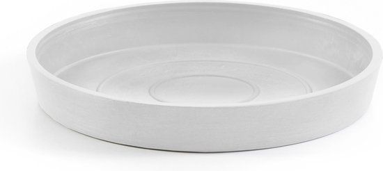 Ecopots Saucer Round - Pure White - Ø18 cm