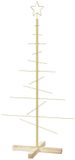 vidaXL Metalen kerstboom met standaard KUOPIO 120 cm Staal Goud
