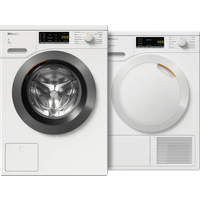 Miele WEA 128 WCS + TEA 528 WP EcoSpeed - Wasmachine en wasdroger set