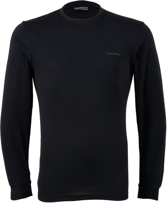 Campri Thermoshirt lange mouw - Sportshirt - Heren - Maat S - Zwart