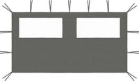 vidaXL Prieelzijwand met ramen 4x2 m antracietkleurig