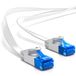 deleyCON Netzwerkkabel Weiß 30 m Cat6 U/UTP