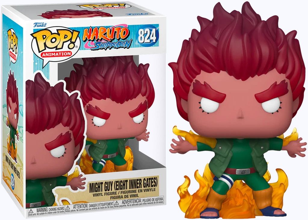 Funko Naruto Shippuden Pop Vinyl: Might Guy (Eight Inner Gates) - Merchandise