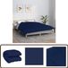 vidaXL Verzwaringsdeken 220x235 cm 11 kg Badstof Blauw