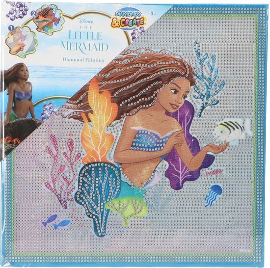 4KidsOnly Canenco The Little Mermaid Diamond Painting Canvas XL