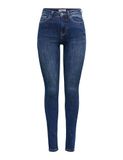 ONLY - ONLLULU HW SKINNY PUSH UP MAS090 BF DNM - Meisjes - Jeans - Dark Blue Denim - High Waist