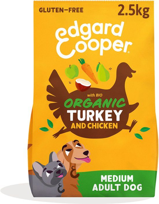 Edgard & Cooper Bio Organic Turkey Adult Kalkoen Kip Wortel Hondenvoer 2