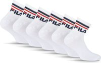 Fila Logoband Enkelsokken - Maat 43/46 - 6 Pack - Wit