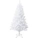 BURI Künstlicher Weihnachtsbaum Tannenbaum Weiß Christbaum künstlich 210cm Kunstbaum stabiler Ständer