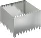 vidaXL Gazonrand 60 x 60 x 35 cm staal zilverkleurig
