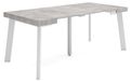 Table extensible 180 cm aspect béton 8 personnes