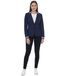 AjC Blazer veste d'affaires pour femme avec fermeture à un bouton veste de costume blazer 90509505 Bleu marine