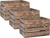 Esschert Design Esschert Fruitkist - Set van 3 stuks - Hout - Bruin