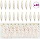 vidaXL - Kerst - Spiralvormige - Bal - 40 stuks - champagne