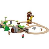 PLAYTIVE Ensemble de train en bois (jungle)