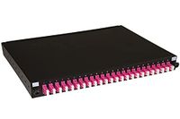 LINK LK24LC4 glasvezelplaat 19 inch met 24 adapters LC Duplex OM4 diepte 250 mm