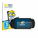 BROTECT Screenprotector 3 Stuks voor Sony PSP 1000 Beschermglas transparant