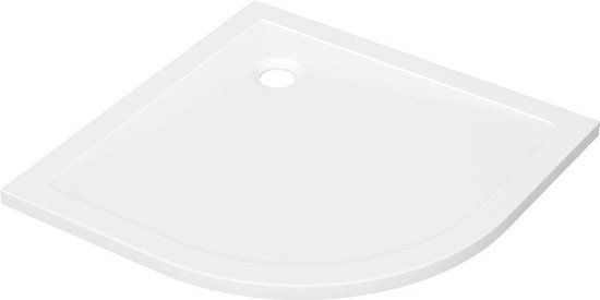 ZEZA Selva Douchebak - 100x100x4cm - kwartrond - acryl - glans wit