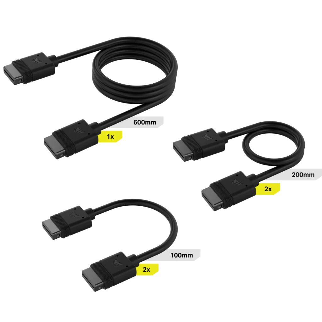 Corsair iCUE LINK Cable Kit Zwart 3 stuk(s)