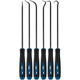 Merkloos / Sans marque HBM 6 Delige Extra lange pick en hakenset 250 mm