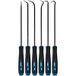 Merkloos / Sans marque HBM 6 Delige Extra lange pick en hakenset 250 mm