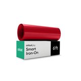 Cricut Joy Smart HTV Warmteoverdracht vinyl, rood, 1,8 m