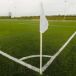 Sporti Set van 4 scharnierende hoekpalen met 4 vlaggen