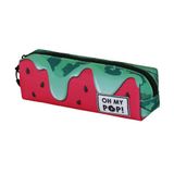 Oh My Pop! Melty Melon-pennenetui, vierkant, Fan 2.2, groen, 22 x 9 cm