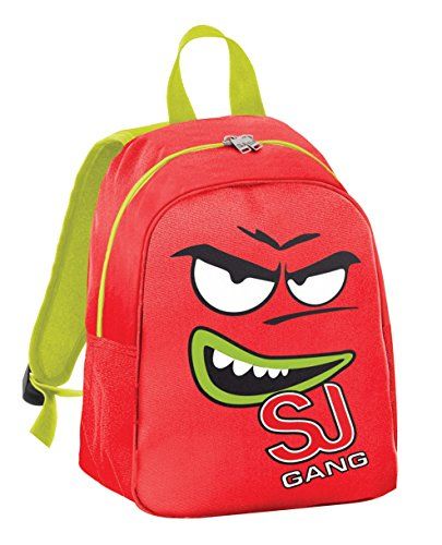 Seven SJ schoolrugzak Small Feinlingen - boos rood groen - basisschool 10 l kinderen, Rood, Eén maat, modern